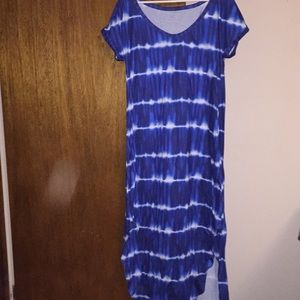 Royal Blue Tie Dye Maxi